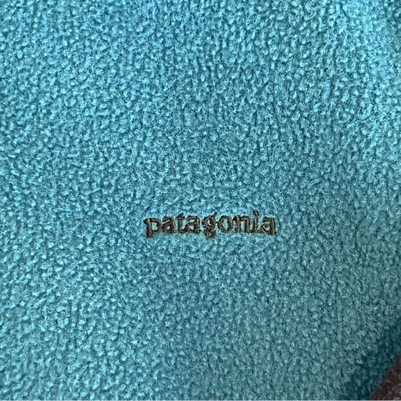 Patagonia Fleece Capilene Pullover Long Sleeve Sweater Dark and light Blue Sz M - Picture 4 of 10